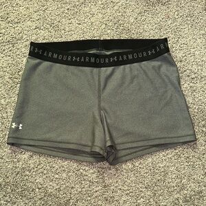 Under Armour Women's Charcoal Athletic Shorts - Size Large